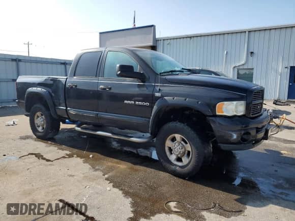 2004 Dodge 2500 SLT with VIN 1D7KU28D24J177574, listed as a Copart auction lot 58991145 with Not provided miles and Salvage title. Bid and sale history available at DreamBid. Image 4.