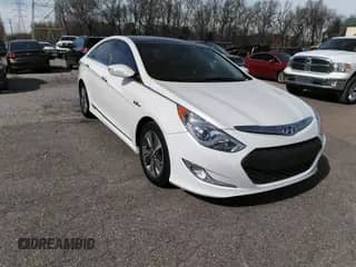 2014 Hyundai Sonata z VIN KMHEC4A42EA107571, wystawiony jako IAAI lot #41665308 z przebiegiem 120 575 mil mil oraz . Historia ofert i sprzedaży dostępna na DreamBid. Obrazek 1.