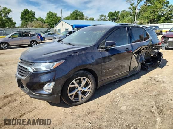 2020 Chevrolet Equinox LT with VIN 3GNAXVEX1LS646039, listed as a Copart auction lot 63153465 with Not provided miles and Salvage title. Bid and sale history available at DreamBid. Image 1.