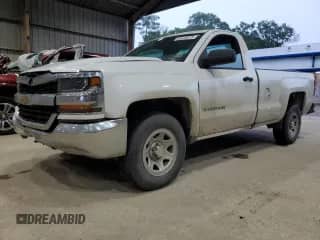 2018 Chevrolet Silverado 1500 Work Truck with VIN 1GCNCNEH3JZ260754, listed as a Copart auction lot 60844875 with 163,019 mi miles and Salvage title. Bid and sale history available at DreamBid. Image 1.