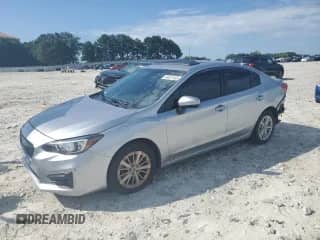 2017 Subaru Impreza Premium with VIN 4S3GKAD65H3607468, listed as a Copart auction lot 64027405 with 91,296 mi miles and Salvage title. Bid and sale history available at DreamBid. Image 1.