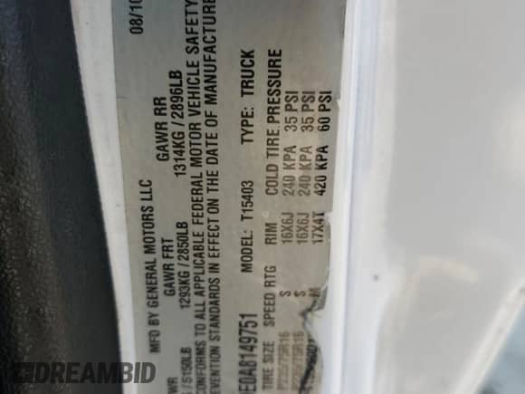 2010 Chevrolet Colorado с VIN 1GCHTBDE0A8149751, выставлен на аукционе Copart как лот 81484565 с пробегом 95 634 миль миль и Списание • Salvage title. История ставок и продаж доступна на DreamBid. Изображение 12.