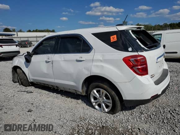 2017 Chevrolet Equinox LS with VIN 2GNALBEK5H1551632, listed as a Copart auction lot 80205235 with Not provided miles and Salvage title. Bid and sale history available at DreamBid. Image 2.