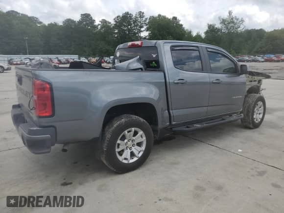 2022 Chevrolet Colorado 2WD LT with VIN 1GCGSCEA7N1266807, listed as a Copart auction lot 59741505 with 34,900 mi miles and Clean title. Bid and sale history available at DreamBid. Image 3.