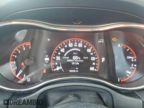 2015 Dodge Durango Limited with VIN 1C4RDHDG0FC714607, listed as a Copart auction lot 70835965 with 192,342 mi miles and Salvage title. Bid and sale history available at DreamBid. Image 9.