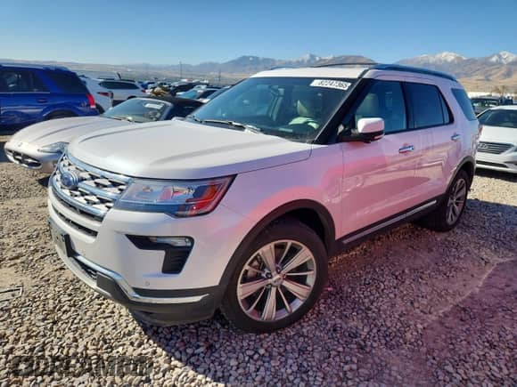 2018 Ford Explorer Limited z VIN 1FM5K8F85JGB56079, wystawiony jako Copart lot #82247365 z przebiegiem 168 338 mil mil oraz Czysty tytuł • Clean title. Historia ofert i sprzedaży dostępna na DreamBid. Obrazek 1.