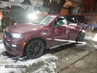 2021 Dodge Durango R/T with VIN 1C4SDJCT4MC751549, listed as a Copart auction lot 42956635 with 24,283 mi miles and Salvage title. Bid and sale history available at DreamBid. Image 1.