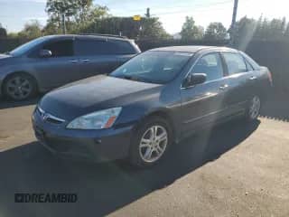 2007 Honda Accord EX-L with VIN 1HGCM56887A039971, listed as a Copart auction lot 86302155 with 206,097 mi miles and Clean title. Bid and sale history available at DreamBid. Image 1.