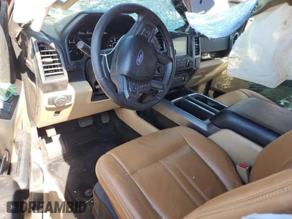 2017 Ford F-150 XL with VIN 1FTFX1EG1HKD97042, listed as a Copart auction lot 69727555 with 96,455 mi miles and Salvage title. Bid and sale history available at DreamBid. Image 8.