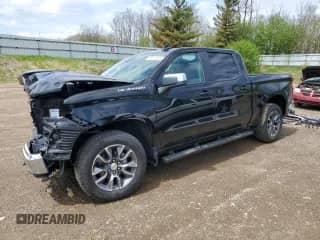 2025 Chevrolet Silverado 1500 with VIN 3GCPKKEK9SG139704, listed as a Copart auction lot 55011805 with 3,584 mi miles and Salvage title. Bid and sale history available at DreamBid. Image 1.