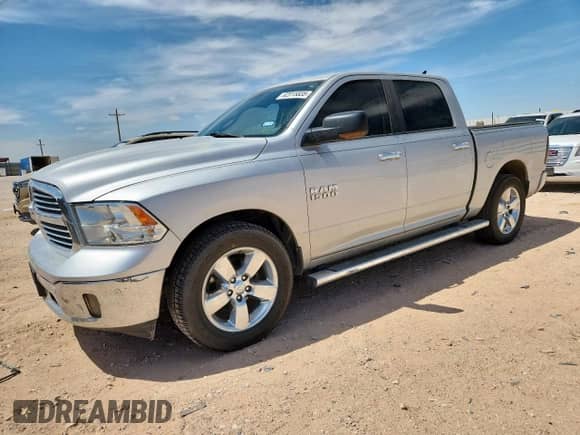 2017 Ram 1500 Lone Star with VIN 1C6RR6LGXHS598615, listed as a Copart auction lot 62015835 with 102,286 mi miles and Clean title. Bid and sale history available at DreamBid. Image 1.