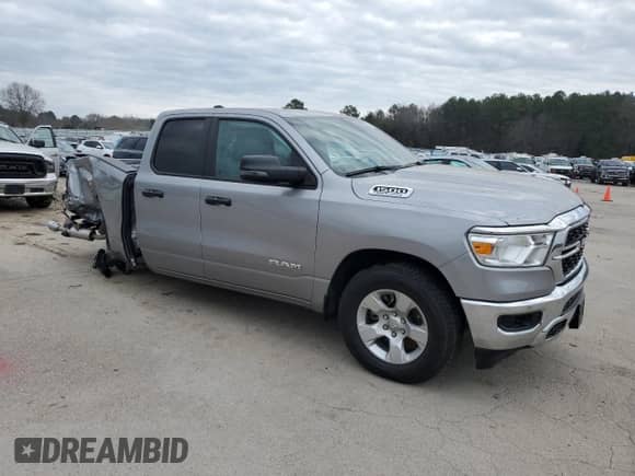 2023 Ram 1500 Big Horn with VIN 1C6SRFBT7PN678841, listed as a Copart auction lot 60423115 with 2,755 mi miles and Salvage title. Bid and sale history available at DreamBid. Image 4.