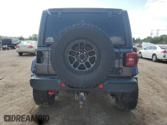 2022 Jeep Wrangler Unlimited Rubicon with VIN 1C4JJXFG6NW238566, listed as a Copart auction lot 62285635 with 23,186 mi miles and Salvage title. Bid and sale history available at DreamBid. Image 6.
