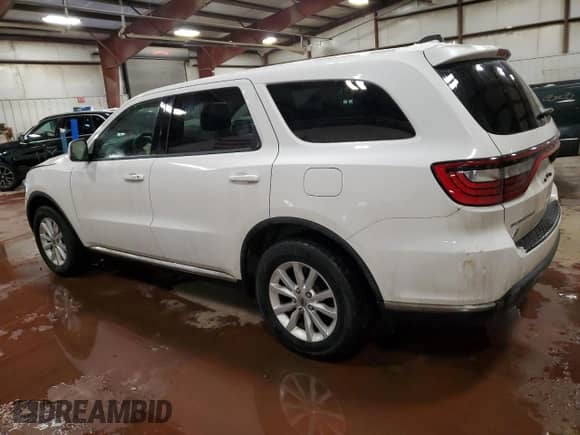 2019 Dodge Durango SXT with VIN 1C4RDJAGXKC795461, listed as a Copart auction lot 46114185 with 104,049 mi miles and Salvage title. Bid and sale history available at DreamBid. Image 2.