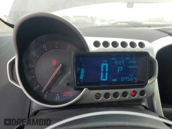 2015 Chevrolet Sonic RS with VIN 1G1JG6SB5F4148799, listed as a Copart auction lot 55062655 with 89,564 mi miles and Salvage title. Bid and sale history available at DreamBid. Image 9.