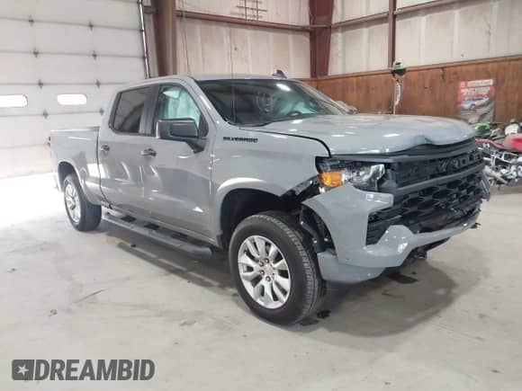 2024 Chevrolet Silverado 1500 Custom with VIN 1GCPDBEK2RZ248428, listed as a IAAI auction lot 42892505 with 8,754 mi miles and . Bid and sale history available at DreamBid. Image 1.