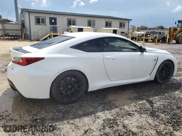 2015 Lexus RC F with VIN JTHHP5BC4F5004274, listed as a Copart auction lot 53572505 with 48,969 mi miles and Salvage title. Bid and sale history available at DreamBid. Image 3.