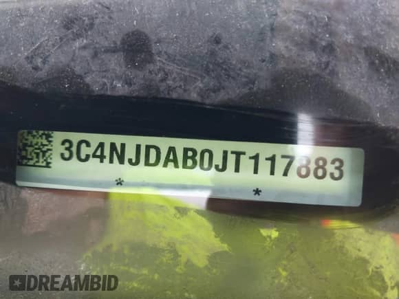2018 Jeep Compass Sport с VIN 3C4NJDAB0JT117883, выставлен на аукционе IAAI как лот 43464152 с пробегом 90 397 миль миль и . История ставок и продаж доступна на DreamBid. Изображение 9.