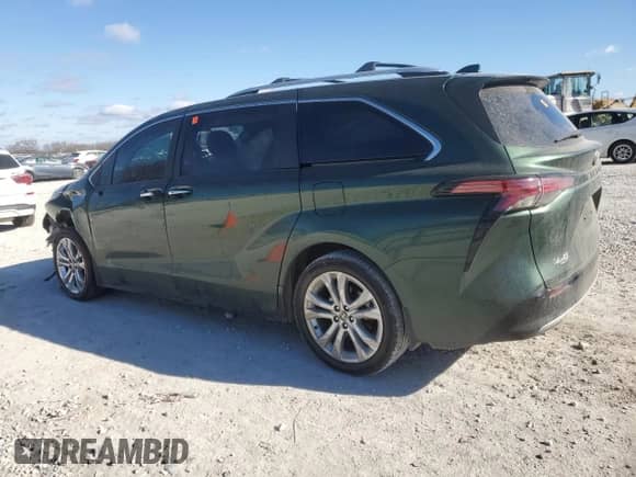 2024 Toyota Sienna Platinum с VIN 5TDERKEC2RS190050, выставлен на аукционе Copart как лот 42195075 с пробегом 42 747 миль миль и Списание • Salvage title. История ставок и продаж доступна на DreamBid. Изображение 2.