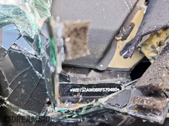 2024 BMW i4 M50 with VIN WBY33AW08RFS70460, listed as a Copart auction lot 61729465 with Not provided miles and Non repairable. Bid and sale history available at DreamBid. Image 12.