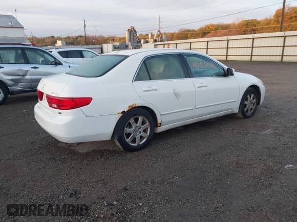 2005 Honda Accord EX-L with VIN 1HGCM66575A008316, listed as a IAAI auction lot 43551280 with 198,509 mi miles and . Bid and sale history available at DreamBid. Image 4.