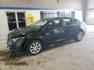 2021 Toyota Corolla LE with VIN 5YFEPMAE7MP252780, listed as a Copart auction lot 65326505 with 43,619 mi miles and Salvage title. Bid and sale history available at DreamBid. Image 1.
