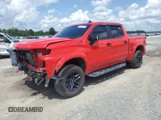 2020 Chevrolet Silverado 1500 LT Trail Boss z VIN 1GCPYFEL7LZ317223, wystawiony jako Copart lot #60425555 z przebiegiem 73 337 mil mil oraz Szkoda całkowita • Salvage title. Historia ofert i sprzedaży dostępna na DreamBid. Obrazek 1.