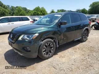 2019 Nissan Pathfinder SL with VIN 5N1DR2MN1KC623486, listed as a Copart auction lot 61445115 with 125,243 mi miles and Salvage title. Bid and sale history available at DreamBid. Image 1.