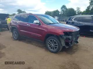 2018 Jeep Grand Cherokee Sterling with VIN 1C4RJFBGXJC446075, listed as a IAAI auction lot 43076673 with 59,910 mi miles and . Bid and sale history available at DreamBid. Image 1.