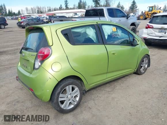 2013 Chevrolet Spark LT with VIN KL8CD6S93DC512722, listed as a IAAI auction lot 41879328 with Not provided miles and . Bid and sale history available at DreamBid. Image 4.