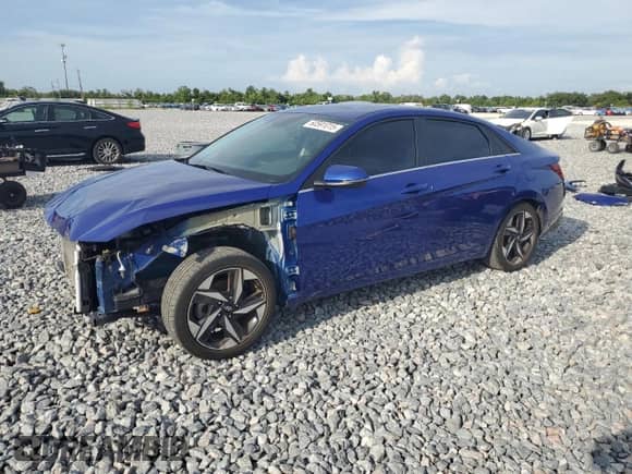 2022 Hyundai Elantra Limited с VIN KMHLP4AG3NU267205, выставлен на аукционе Copart как лот 60591015 с пробегом 38 188 миль миль и Списание • Salvage title. История ставок и продаж доступна на DreamBid. Изображение 1.