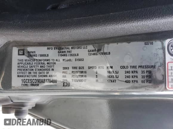 2010 Chevrolet Colorado 1LT с VIN 1GCESCD90A8128400, выставлен на аукционе Copart как лот 46585705 с пробегом 217 069 миль миль и Списание • Salvage title. История ставок и продаж доступна на DreamBid. Изображение 12.