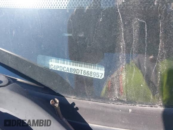 2013 Dodge Journey American Value with VIN 3C4PDCAB9DT668957, listed as a IAAI auction lot 43437243 with 163,648 mi miles and . Bid and sale history available at DreamBid. Image 9.