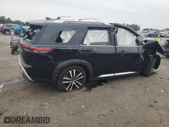 2024 Nissan Pathfinder Platinum с VIN 5N1DR3DJ1RC289604, выставлен на аукционе Copart как лот 86532075 с пробегом 7 455 миль миль и Списание • Salvage title. История ставок и продаж доступна на DreamBid. Изображение 3.