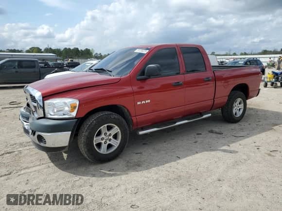 2008 Dodge 1500 ST z VIN 1D7HA18N78S513967, wystawiony jako Copart lot #51235225 z przebiegiem 114 532 mil mil oraz Szkoda całkowita • Salvage title. Historia ofert i sprzedaży dostępna na DreamBid. Obrazek 1.