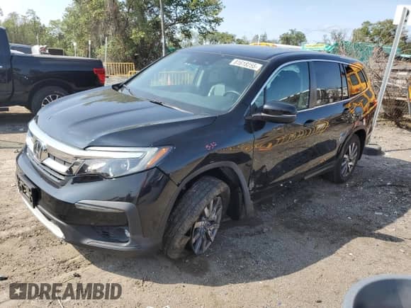 2022 Honda Pilot EX-L with VIN 5FNYF6H5XNB018289, listed as a Copart auction lot 81618255 with 46,615 mi miles and Salvage title. Bid and sale history available at DreamBid. Image 1.