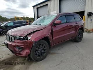2021 Jeep Grand Cherokee Laredo X with VIN 1C4RJFAG9MC754036, listed as a Copart auction lot 80943585 with 50,984 mi miles and Salvage title. Bid and sale history available at DreamBid. Image 1.