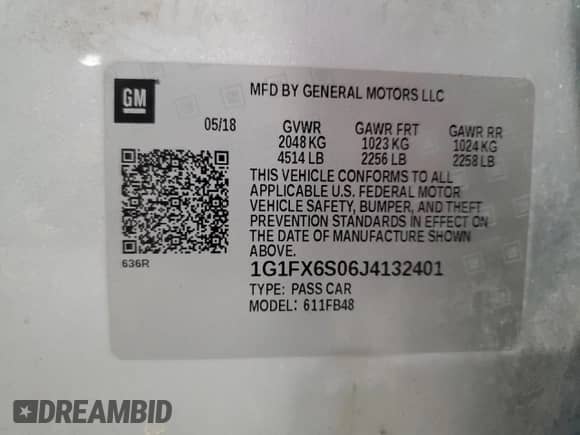 2018 Chevrolet Bolt EV Premier z VIN 1G1FX6S06J4132401, wystawiony jako Copart lot #83987805 z przebiegiem 167 636 mil mil oraz Szkoda całkowita • Salvage title. Historia ofert i sprzedaży dostępna na DreamBid. Obrazek 13.