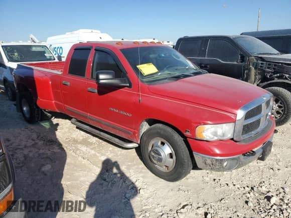 2004 Dodge 3500 SLT with VIN 3D7MA48C74G231084, listed as a Copart auction lot 87161804 with 238,528 mi miles and Salvage title. Bid and sale history available at DreamBid. Image 4.