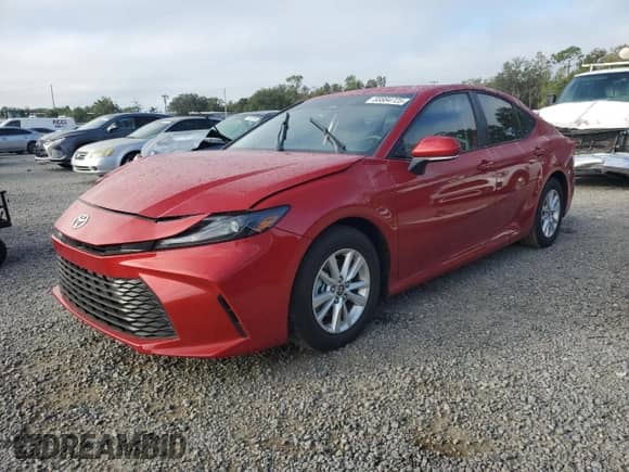 2025 Toyota Camry LE with VIN 4T1DAACKXSU178085, listed as a Copart auction lot 85884725 with 6,382 mi miles and Salvage title. Bid and sale history available at DreamBid. Image 1.