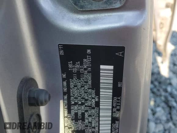 2011 Toyota Sienna LE AAS with VIN 5TDKK3DC5BS175322, listed as a Copart auction lot 65924535 with 226,889 mi miles and Salvage title. Bid and sale history available at DreamBid. Image 14.