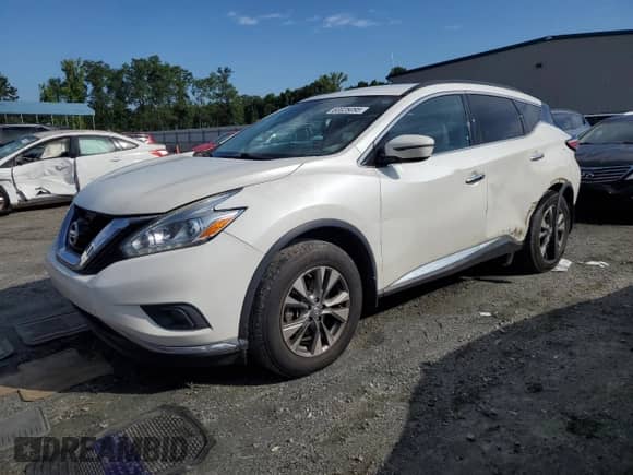 2017 Nissan Murano SV with VIN 5N1AZ2MG4HN189839, listed as a Copart auction lot 60026095 with 80,175 mi miles and Clean title. Bid and sale history available at DreamBid. Image 1.