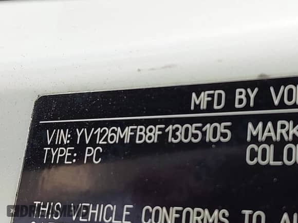 2015 Volvo S60 T5 Drive-E Premier with VIN YV126MFB8F1305105, listed as a IAAI auction lot 42566641 with 115,535 mi miles and . Bid and sale history available at DreamBid. Image 9.