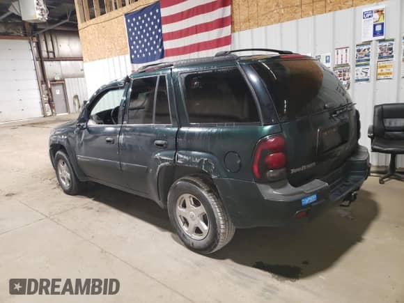 2002 Chevrolet TrailBlazer LS with VIN 1GNDT13S122487638, listed as a Copart auction lot 84998785 with 146,604 mi miles and Salvage title. Bid and sale history available at DreamBid. Image 2.