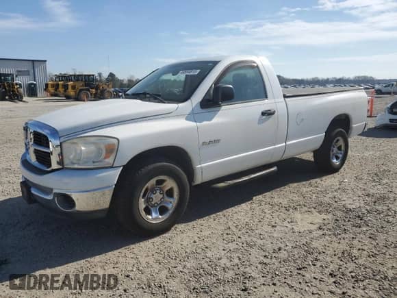 2008 Dodge 1500 SLT with VIN 1D7HA16N78J180565, listed as a Copart auction lot 50310075 with 60,503 mi miles and Clean title. Bid and sale history available at DreamBid. Image 1.
