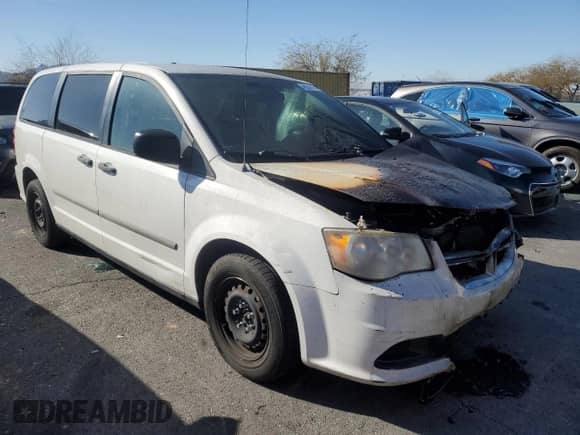 2011 Dodge Grand Caravan with VIN 2D4JN1AG4BR651747, listed as a Copart auction lot 48582855 with Not provided miles and Salvage title. Bid and sale history available at DreamBid. Image 4.