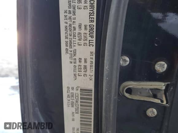 2014 Dodge Dart SE with VIN 1C3CDFAA1ED759238, listed as a Copart auction lot 71425265 with 159,185 mi miles and Salvage title. Bid and sale history available at DreamBid. Image 13.