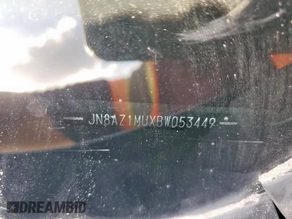 2011 Nissan Murano LE с VIN JN8AZ1MUXBW053449, выставлен на аукционе Copart как лот 69500375 с пробегом 274 427 миль миль и Чистый • Clean title. История ставок и продаж доступна на DreamBid. Изображение 13.