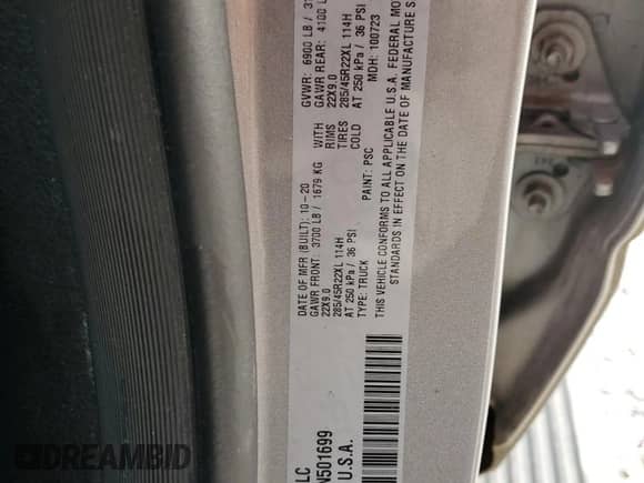 2021 Ram 1500 Limited с VIN 1C6RREHT7MN501699, выставлен на аукционе Copart как лот 53684265 с пробегом 84 766 миль миль и Чистый • Clean title. История ставок и продаж доступна на DreamBid. Изображение 12.