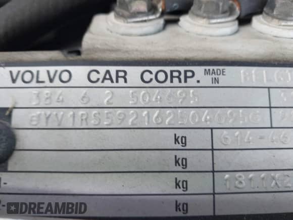 2006 Volvo S60 2.5L Turbo с VIN YV1RS592162504695, выставлен на аукционе IAAI как лот 40913748 с пробегом Не указан миль и . История ставок и продаж доступна на DreamBid. Изображение 9.